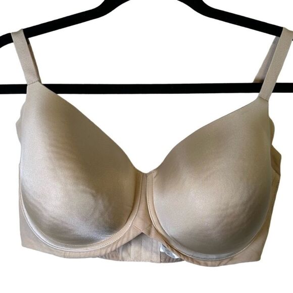 Wacoal- Women’s 853281 Side Smoother Underwire T-Shirt Bra Beige, Plus Size 38G - Picture 2 of 10